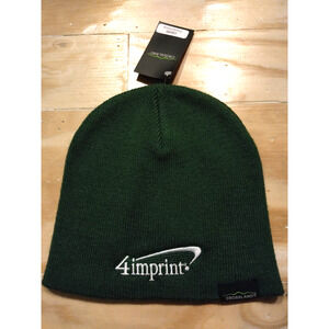 Crossland Beanie Promo Printed 4imprint logo NWT Forest Green Item #146000